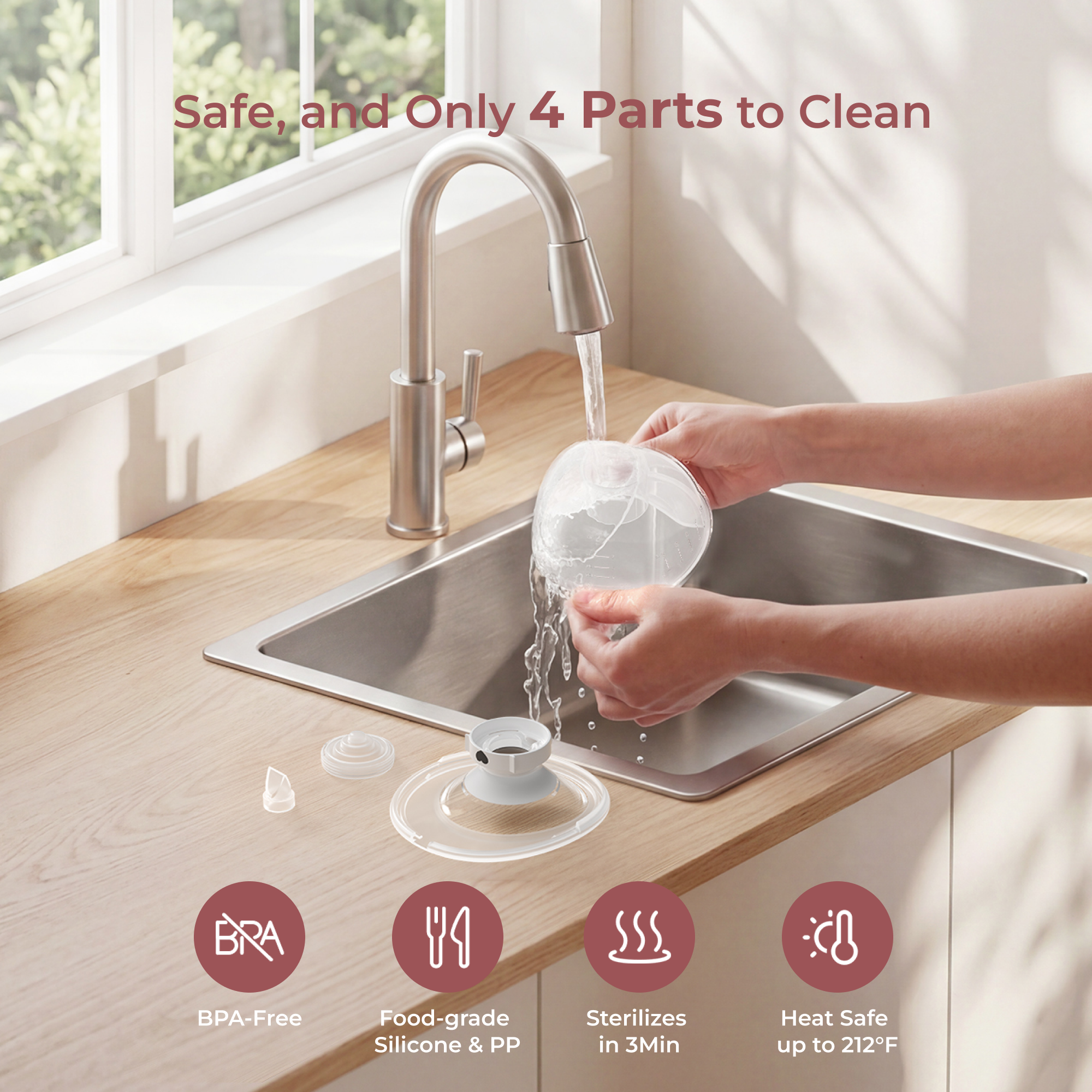 washing breast pump